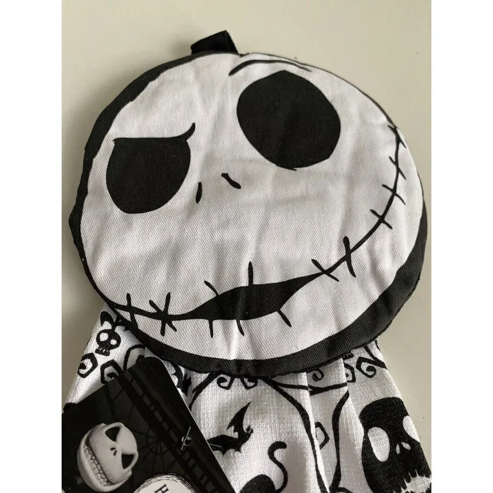 Disney Jack Skellington Nightmare Before‎ Christmas Kitchen Hanging Towel NEW